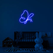 Abstract Butterfly' Neon Sign