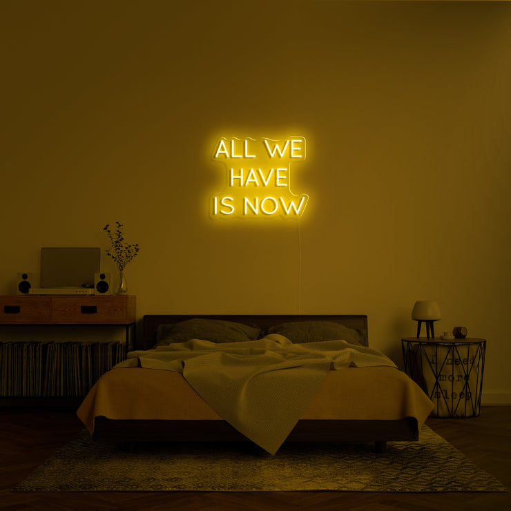 All We Have Is Now' LED Neon Lamp