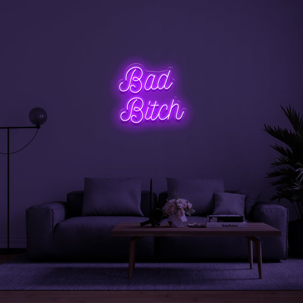 Bad Bitch' LED Neon Sign