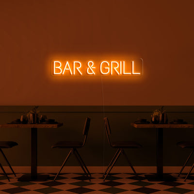 Bar & Grill' Neon Sign