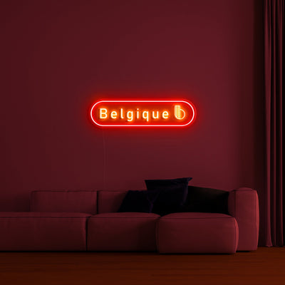 'Belgique' LED Neon Sign