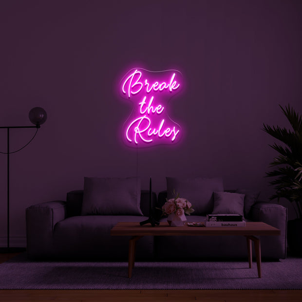 Break the Rules' LED Neon Lamp