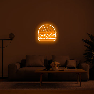 Burger' LED Neon Sign