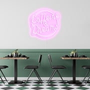 Caffeine Dreams' Neon Sign