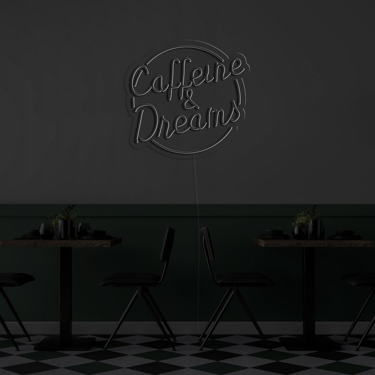Caffeine Dreams' Neon Sign
