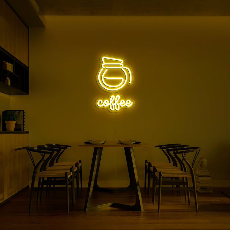 Coffee Jug' Neon Sign