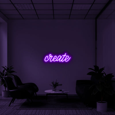 Create' LED Neon Sign