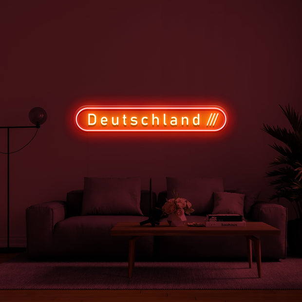 'Deutschland' LED Neon Sign