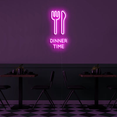 Dinner Time' LED Neon Sign