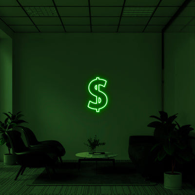 'Dollar sign' LED Neon Sign