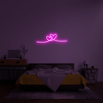 Double Heart' LED Neon Verlichting