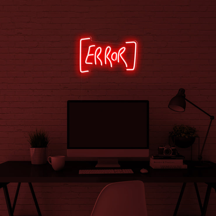 'Error' Neon Lamp