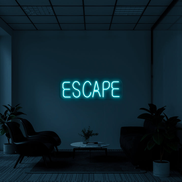 'Escape' LED Neon Sign
