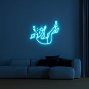 Falling into Space' Neon Sign