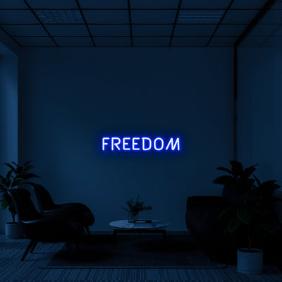 Freedom' LED Neon Sign
