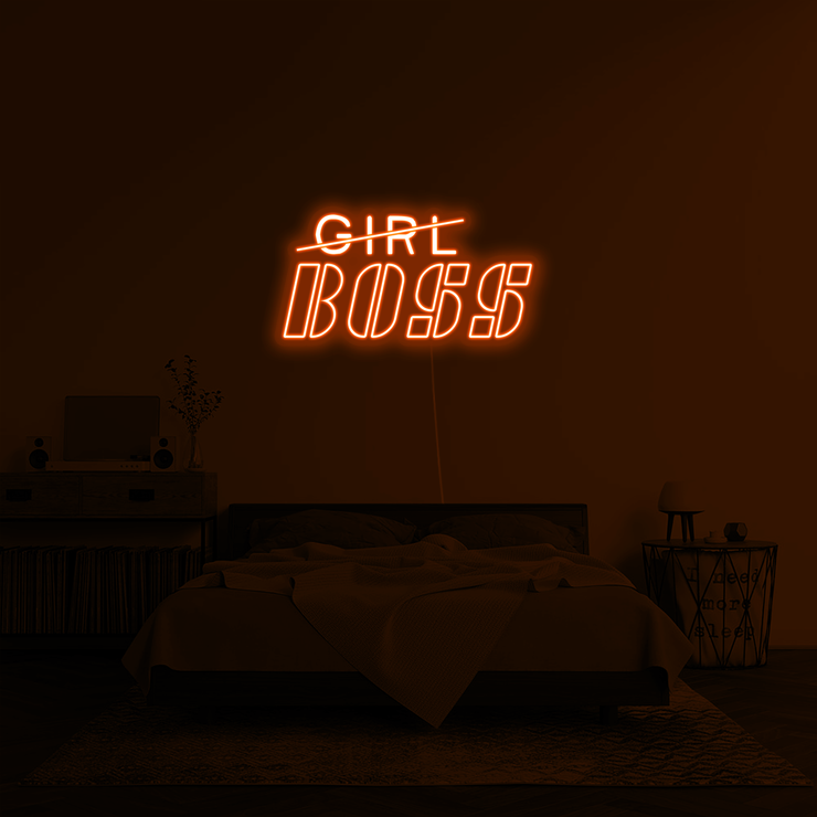 'Girl Boss' LED Neon Sign