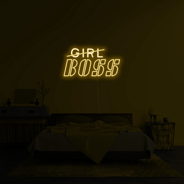 'Girl Boss' LED Neon Sign