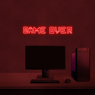 'Game over' Neon Lamp