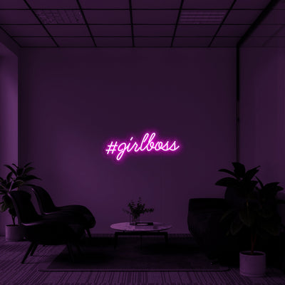 Girlboss' LED Neon Sign