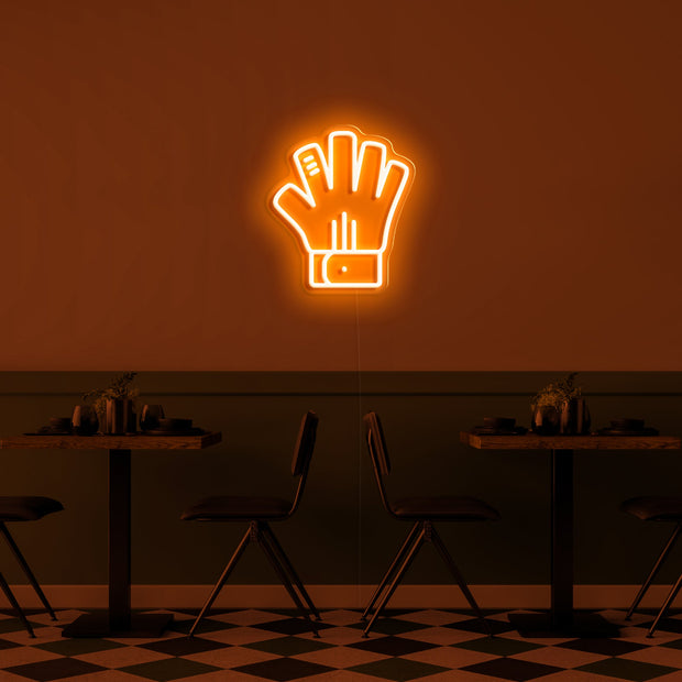 'Gloves' LED Neon Sign