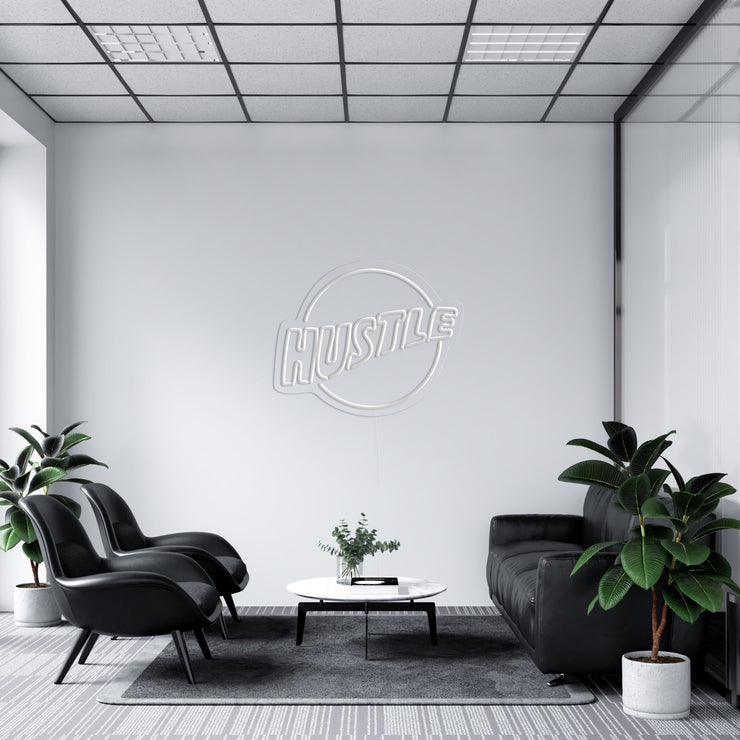 Hustle Logo' LED Neon Lamp