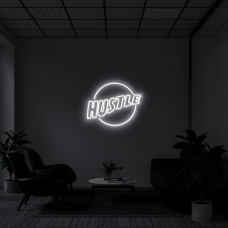 Hustle Logo' LED Neon Lamp