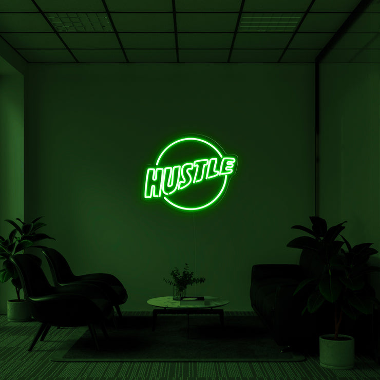 Hustle Logo' LED Neon Lamp