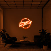 Hustle Logo' LED Neon Lamp
