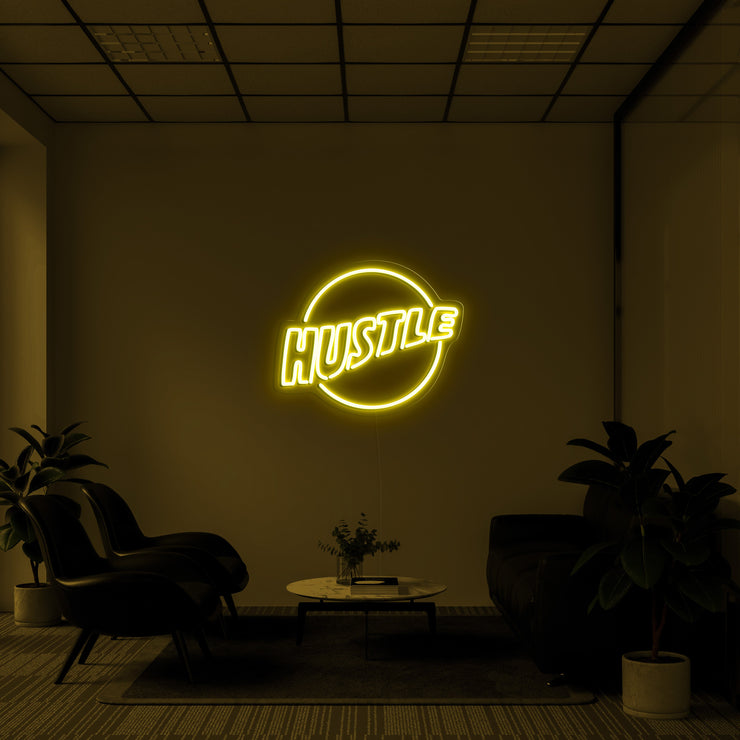 Hustle Logo' LED Neon Lamp