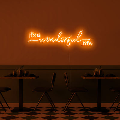 It's a wonderful life' LED Neon Verlichting