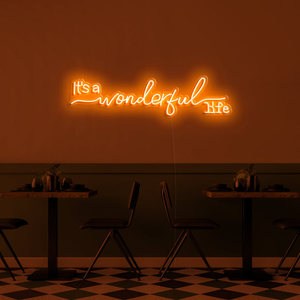 It's a wonderful life' LED Neon Verlichting