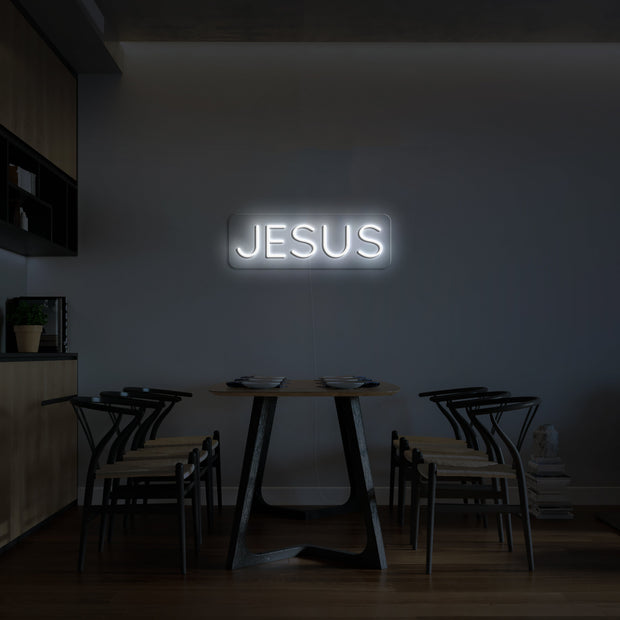 Jesus' LED Neon Sign