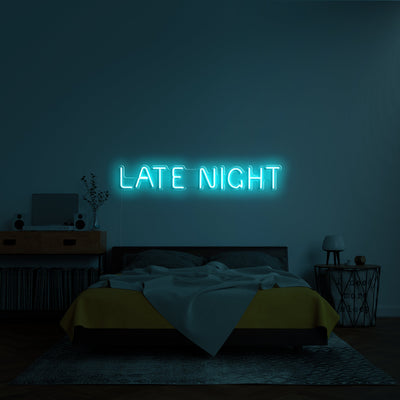 'Late night' Neon Lamp