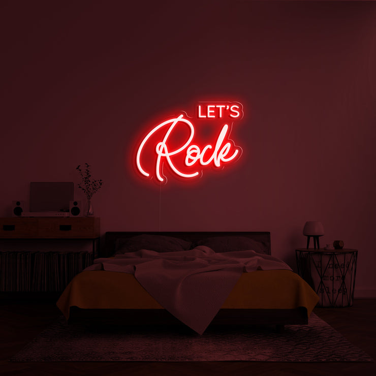 Let's Rock' LED Neon Lamp