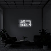 Live Music' LED Neon Sign