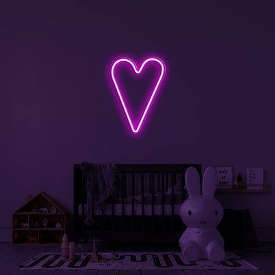 Long heart' LED Neon Verlichting
