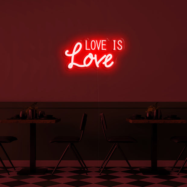 'Love is love' LED Neon Verlichting