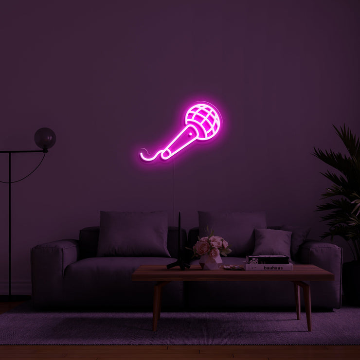 Microphone' LED Neon Lamp