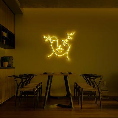 'Nature face' Neon Sign