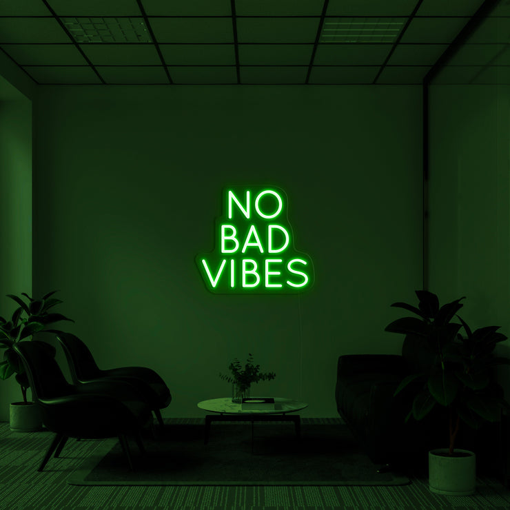 No Bad Vibes' LED Neon Sign