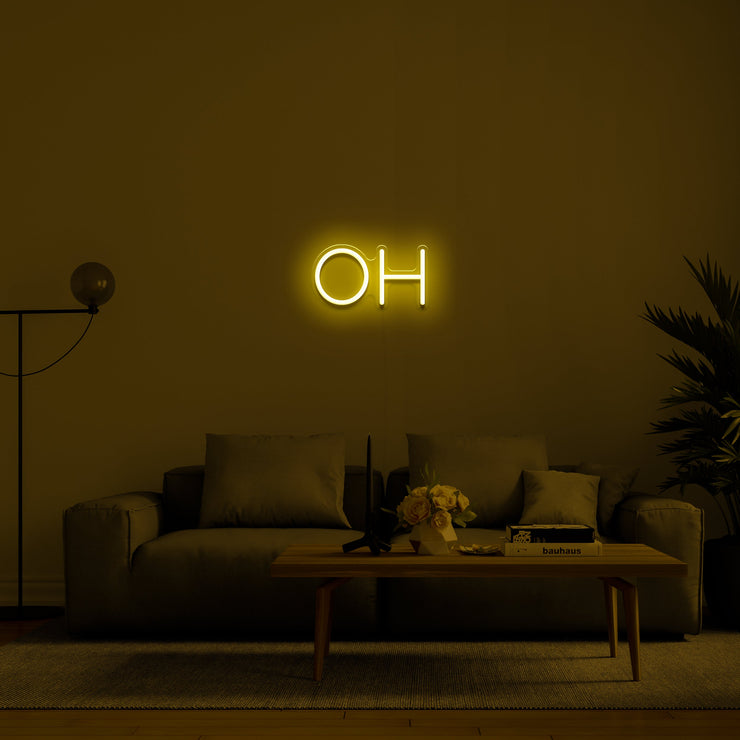 'OH' LED Neon Sign