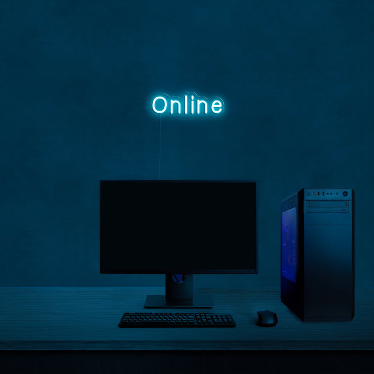 Online' LED Neon Lamp