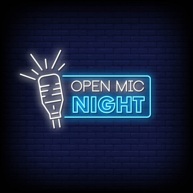Open Mic Night Neon Sign
