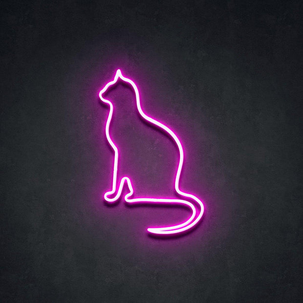Peaceful Cat' Neon Sign
