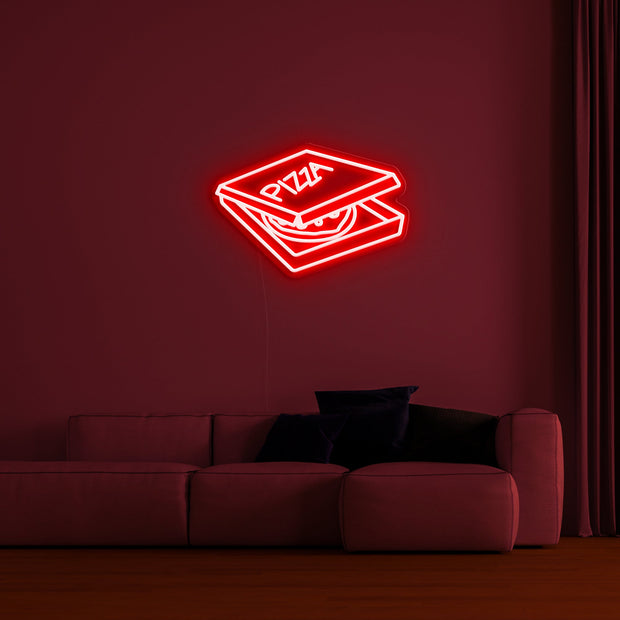 Pizza Box' LED Neon Sign