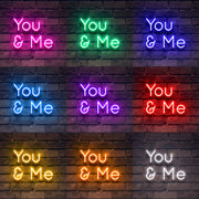 You _ Me' Neon Verlichting