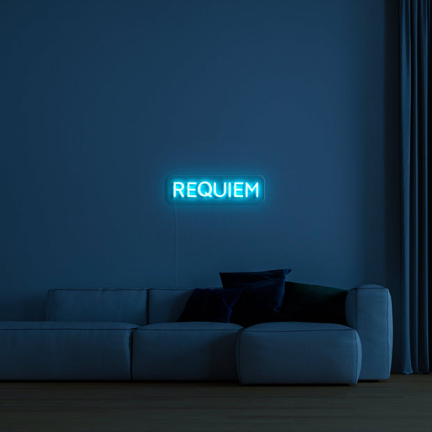 'Requiem' LED Neon Sign