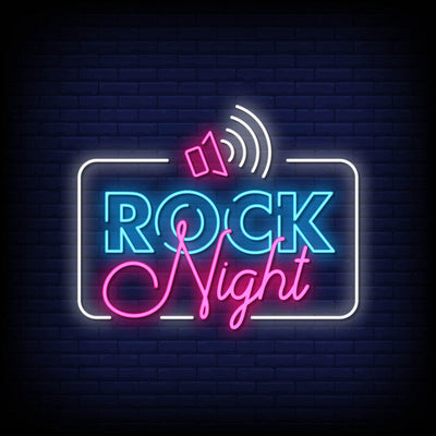 Rock Night Neon Sign - Pink Neon Sign