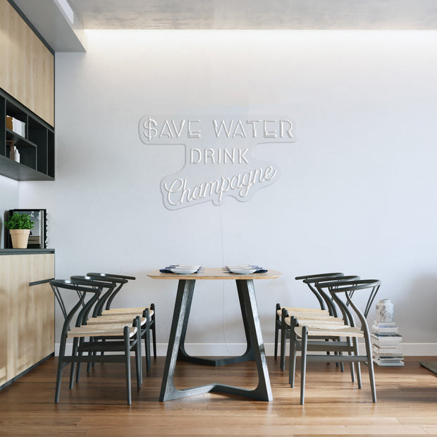 Save Water' LED Neon Sign