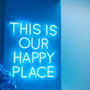 This Is Our Happy Place' LED Neon Verlichting